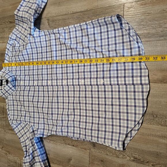 J.Crew Slim Wrinkle Free Flex Fit Plaid Button Up Shirt Mens Size Medium - Picture 7 of 8